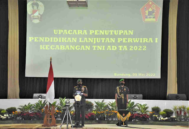 Dankodiklatad Tutup Diklapa I Kecabangan TNI AD TA 2022