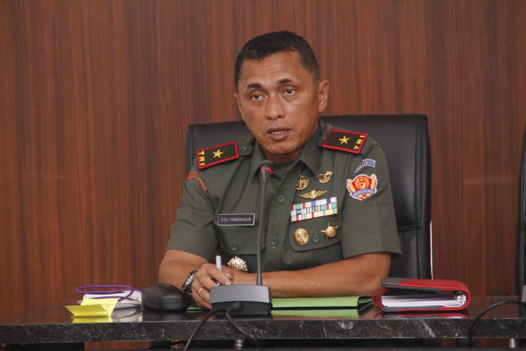 Danpusdikif Terima Paparan Kesiapan Latihan Yudha Wastu Pramuka Siswa Dikcabpaif Taruna Akmil TK IV TA 2024